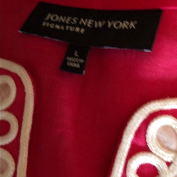 Jones New York Hot pink Tunic top Large NWT - Picture 5 of 5